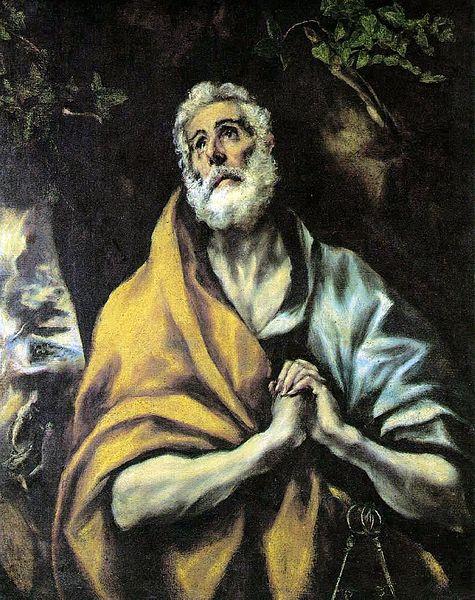 El Greco The Repentant Peter oil painting image